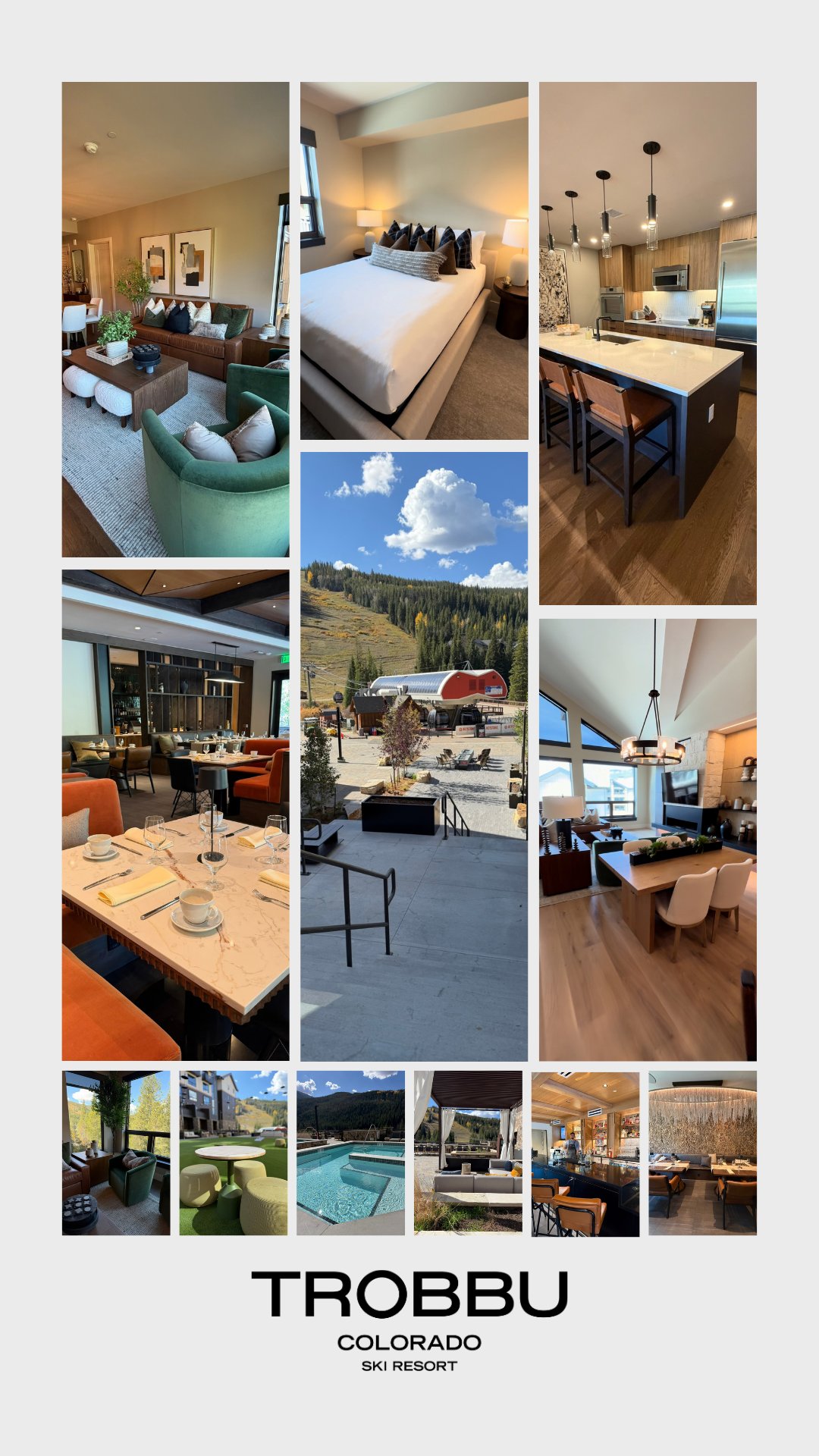 TROBBU Keystone Colorado — interiores y vistas de la nueva unidad